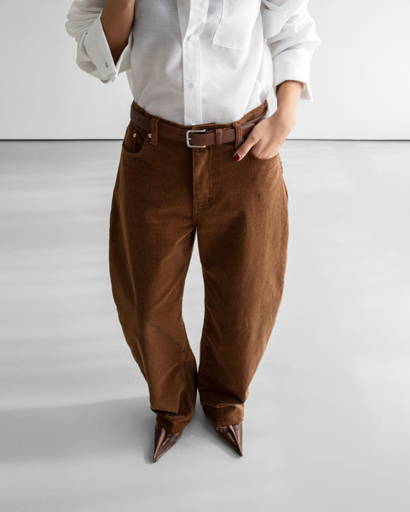 Paper Moon - Korean Women Fashion - #restrostyle - Classic Corduroy Volume Pants