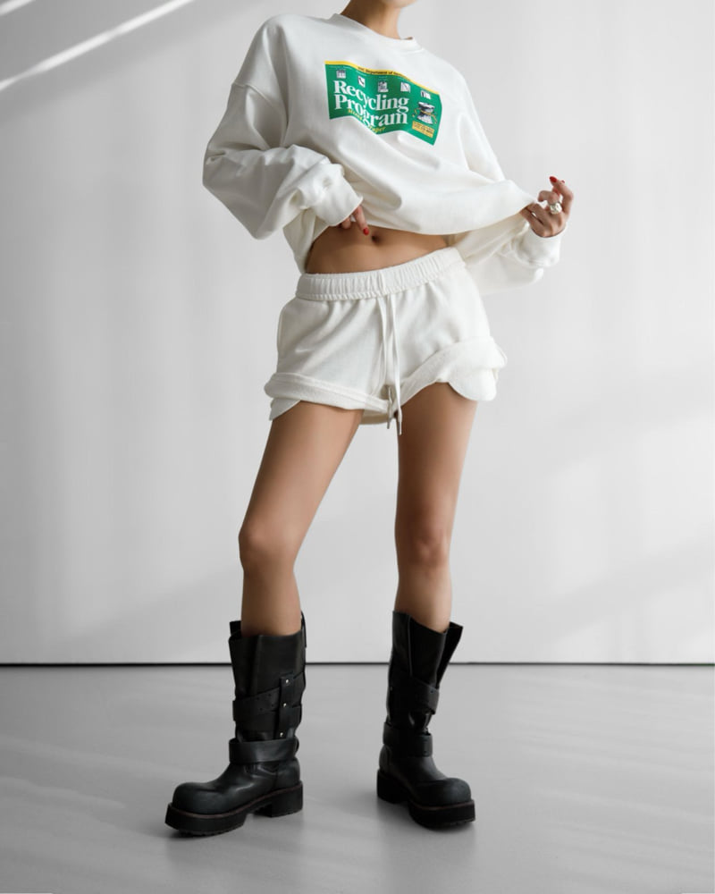 Paper Moon - Korean Women Fashion - #thelittlethings - Jersey Sweat Shorts - 2