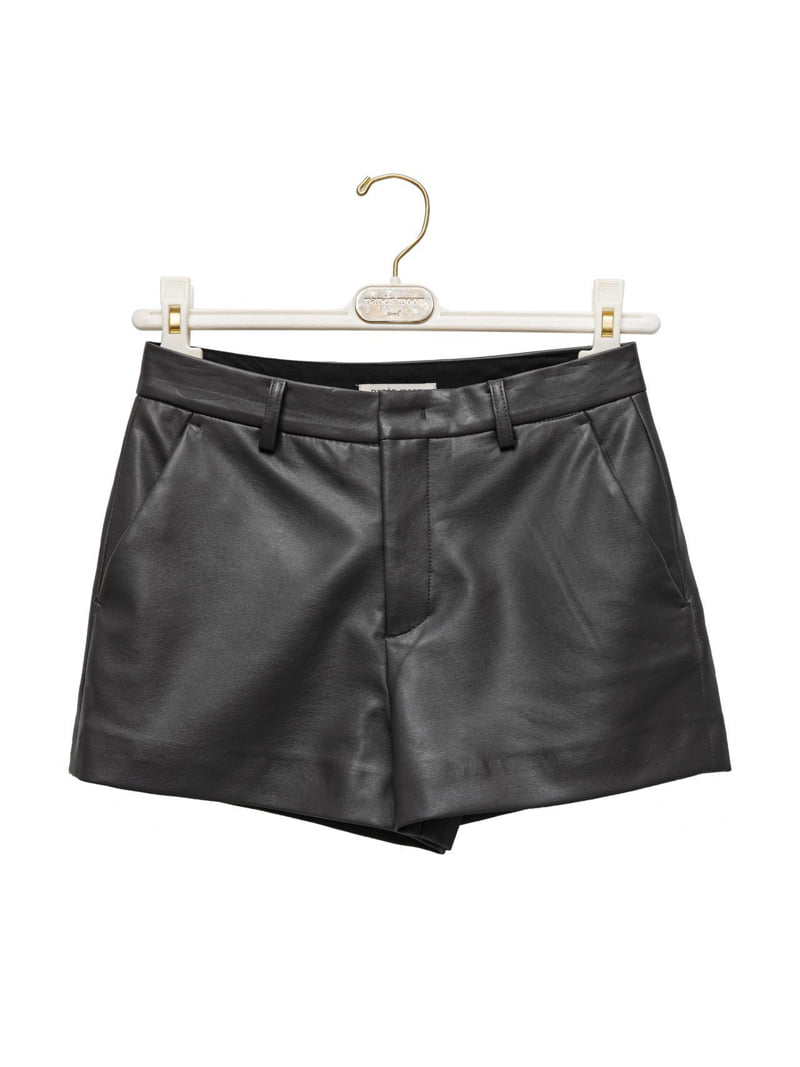 Paper Moon - Korean Women Fashion - #vintageinspired - Classic Leather Short Pants - 2