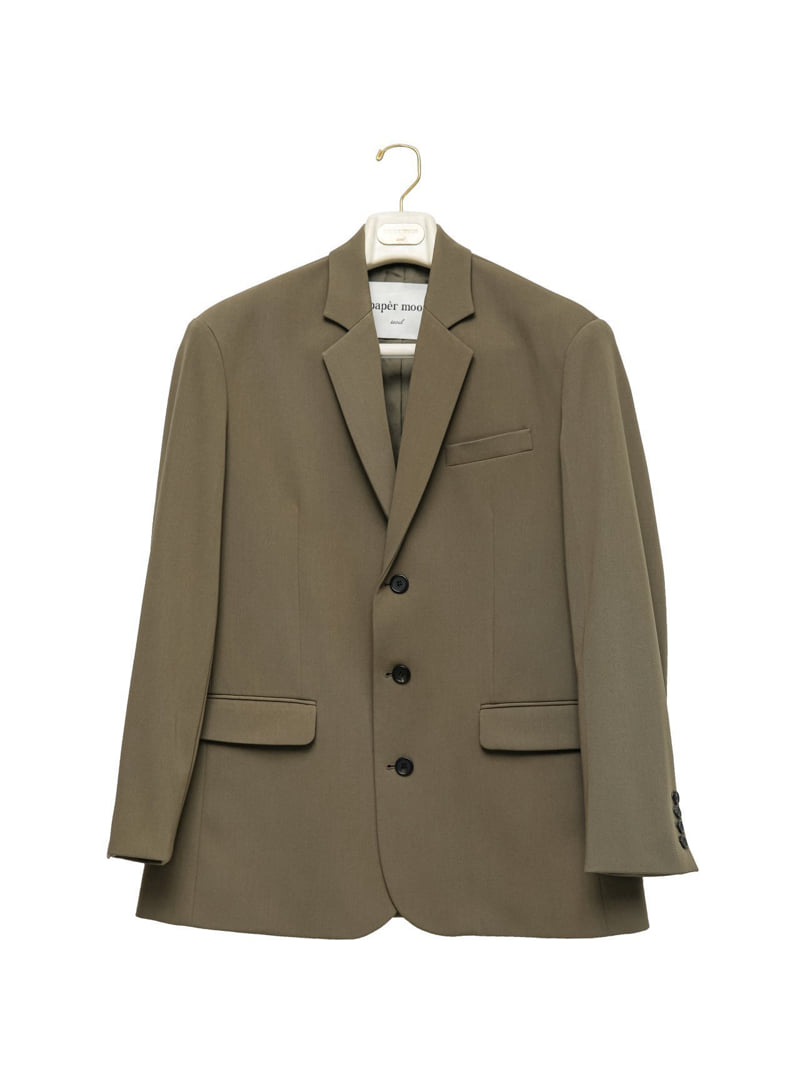 Paper Moon - Korean Women Fashion - #vintageinspired - Oversized Three Button Single Blazer - 4