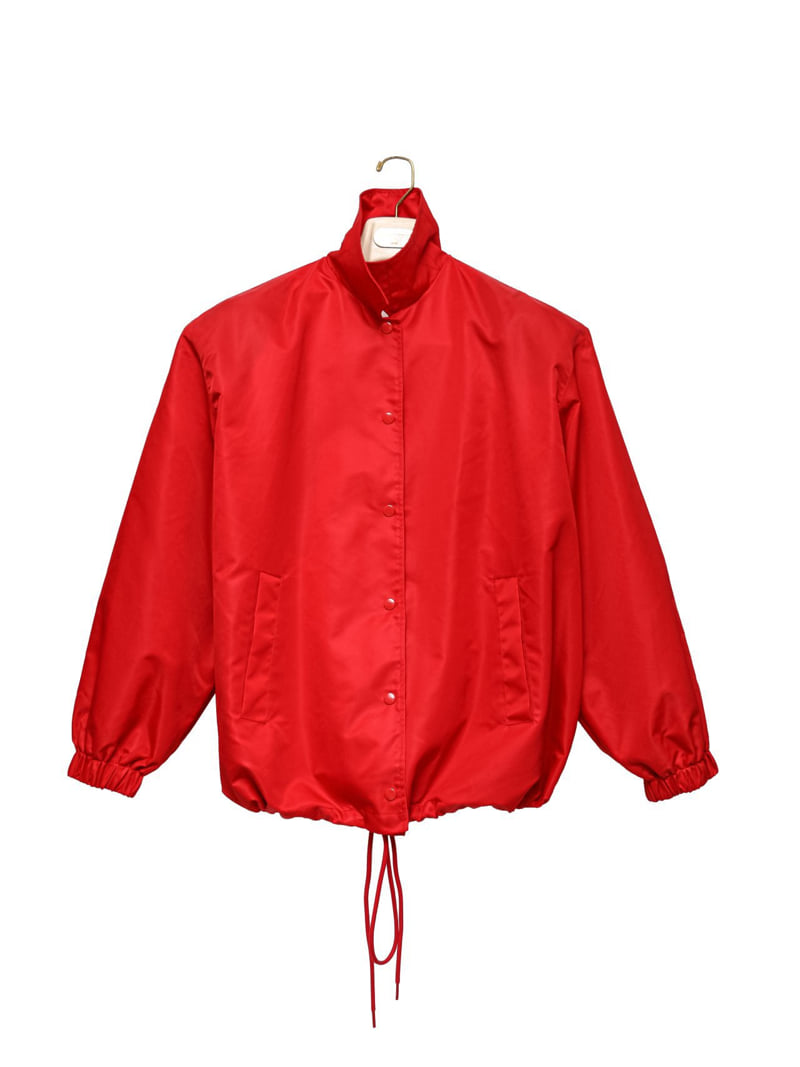 Paper Moon - Korean Women Fashion - #womensfashion - Oversized Padded Shoulder Snap Button Jacket - 2