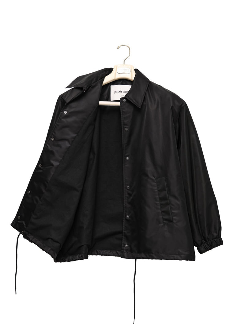 Paper Moon - Korean Women Fashion - #womensfashion - Oversized Padded Shoulder Snap Button Jacket - 8