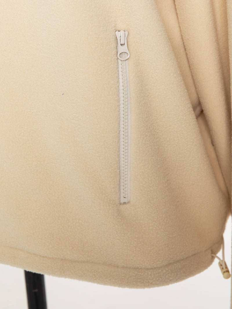 Paper Moon - Korean Women Fashion - #womensfashion - Classic Fleece Fabric Combi Hoodie Zipped-up Jacket - 7