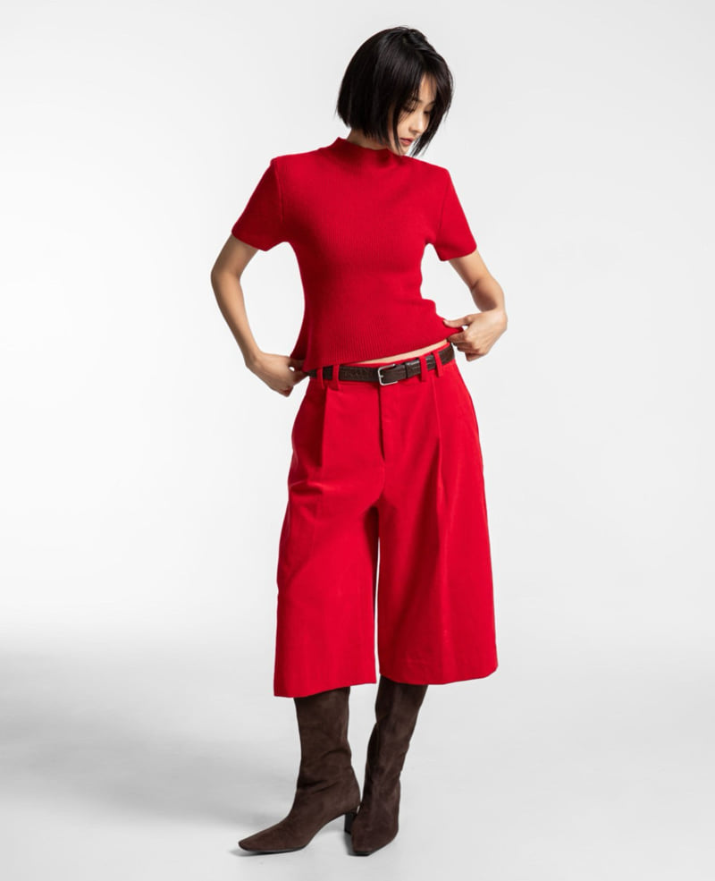 Paper Moon - Korean Women Fashion - #momslook - Classic Corduroy Bermuda Pants - 4