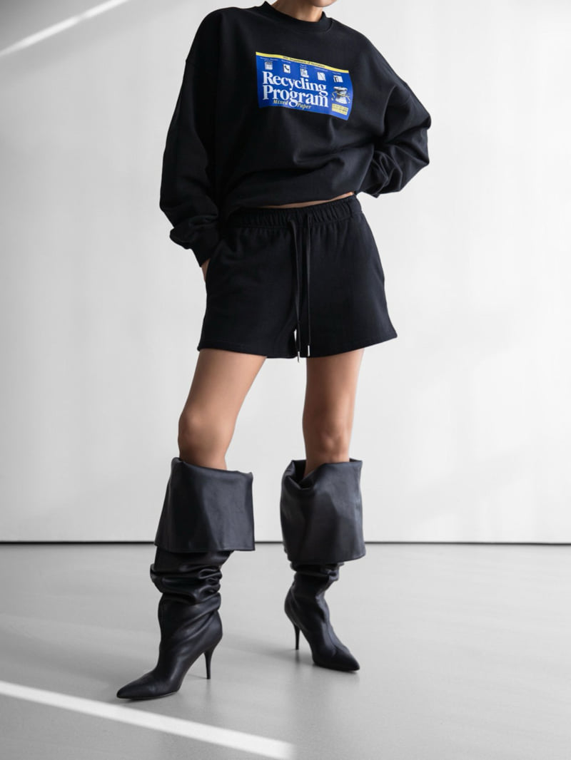 Paper Moon - Korean Women Fashion - #womensfashion - Jersey Sweat Shorts - 8
