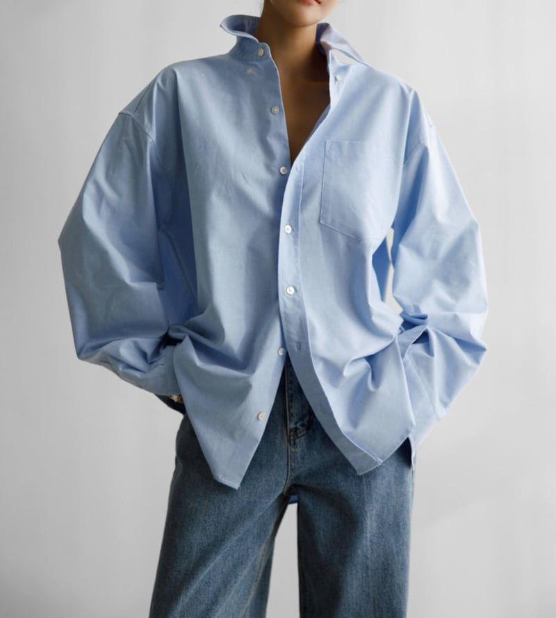 Paper Moon - Korean Women Fashion - #womensfashion - Oxford Cotton Button Down Shirt - 12
