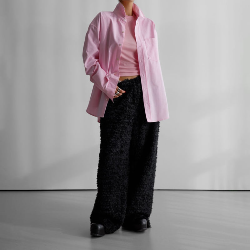 Paper Moon - Korean Women Fashion - #womensfashion - Oxford Cotton Button Down Shirt - 2
