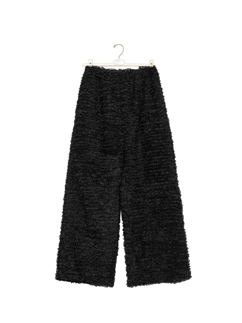 Paper Moon - Korean Women Fashion - #womensfashion - Lux Feather Lace Detail Wide Trousers - 5