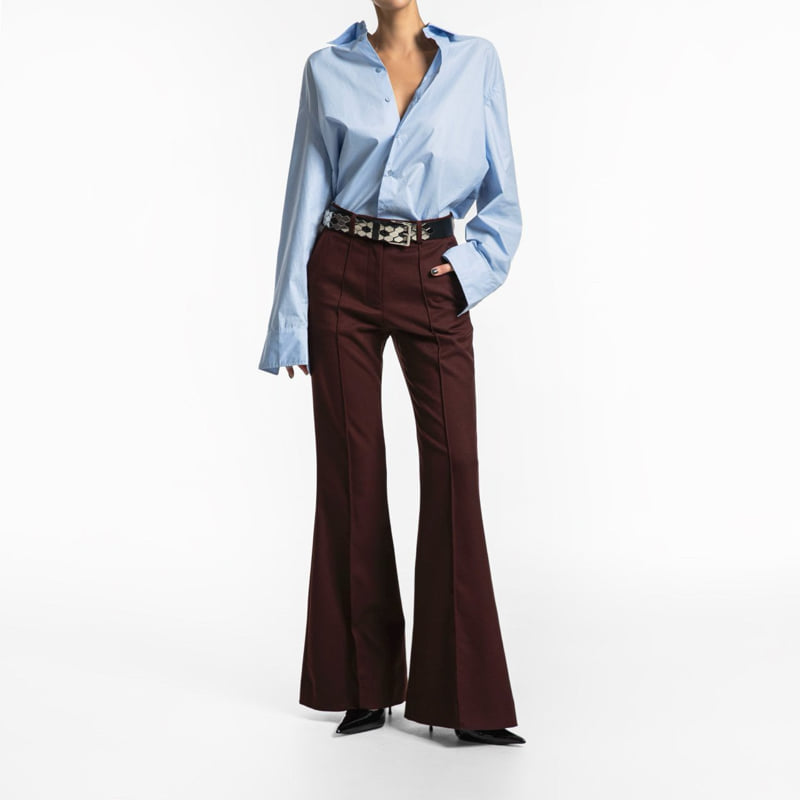 Paper Moon - Korean Women Fashion - #womensfashion - Front Crease Pintuck Flared Pants - 10