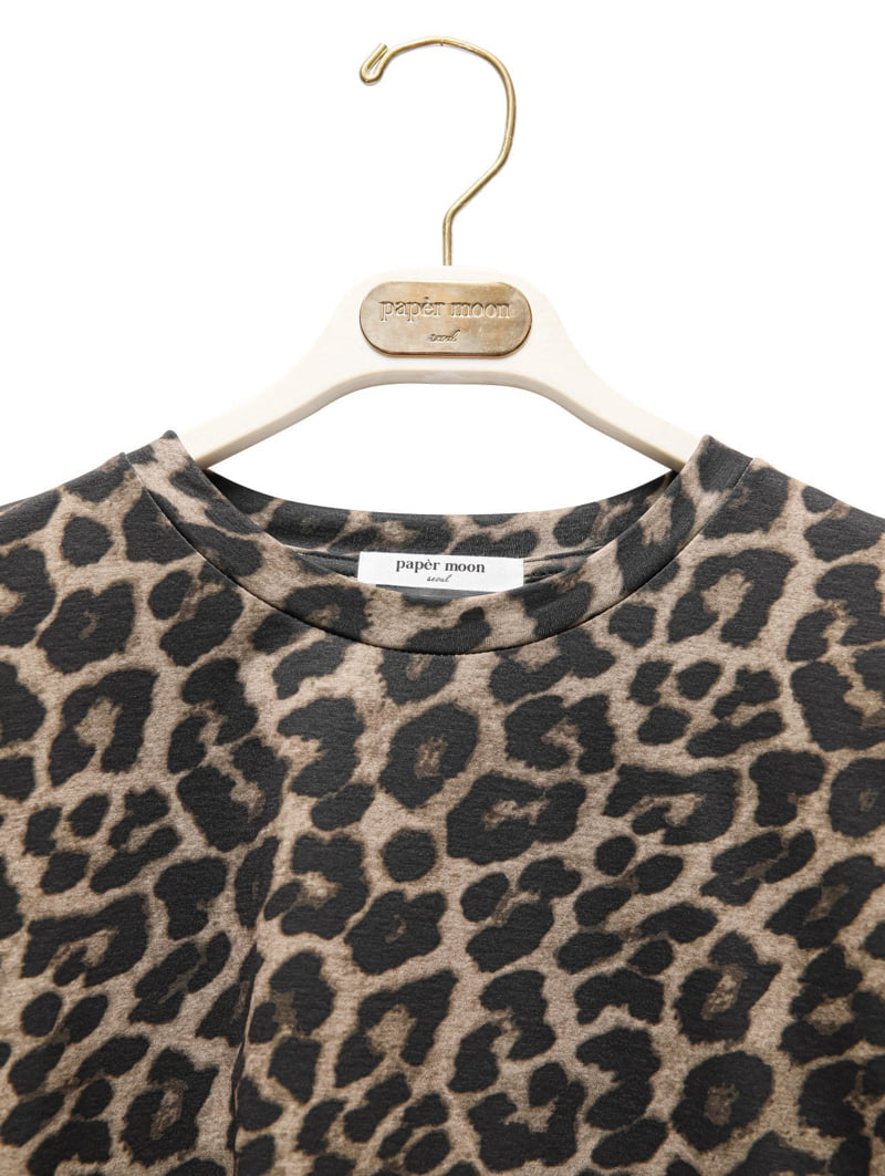 Paper Moon - Korean Women Fashion - #womensfashion - Oversized Leopard Print Tee - 7