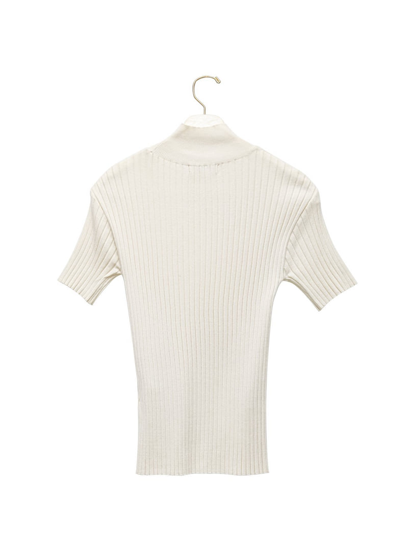 Paper Moon - Korean Women Fashion - #womensfashion - Classic Ribbed Half Turtleneck Knit Top - 6