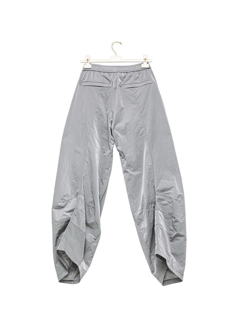 Paper Moon - Korean Women Fashion - #womensfashion - Nylon Drawstring Wide Twist Pattern Trousers - 6