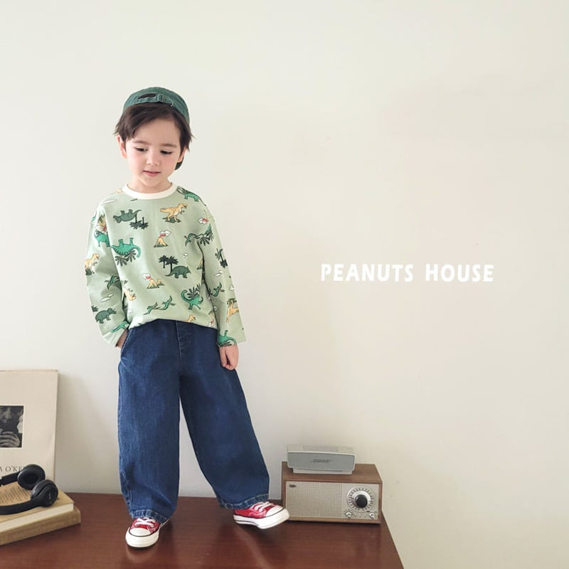 Peanuts - Korean Children Fashion - #Kfashion4kids - Point Denim Jeans - 8