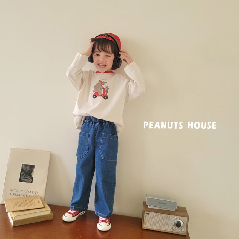 Peanuts - Korean Children Fashion - #Kfashion4kids - Pocket Denim Jeans - 6