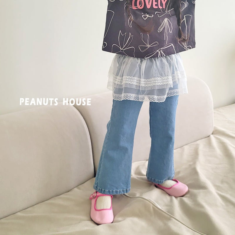Peanuts - Korean Children Fashion - #childofig - Bootcut Denim Jeans - 3