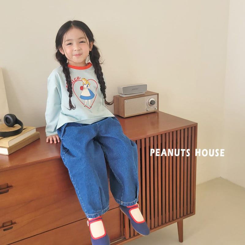 Peanuts - Korean Children Fashion - #designkidswear - Wrinkle Denim Jeans - 6