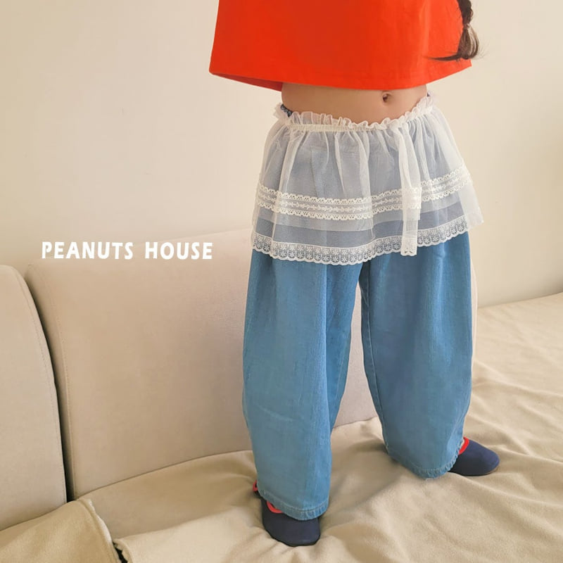 Peanuts - Korean Children Fashion - #designkidswear - Pleated Denim Jeans - 3