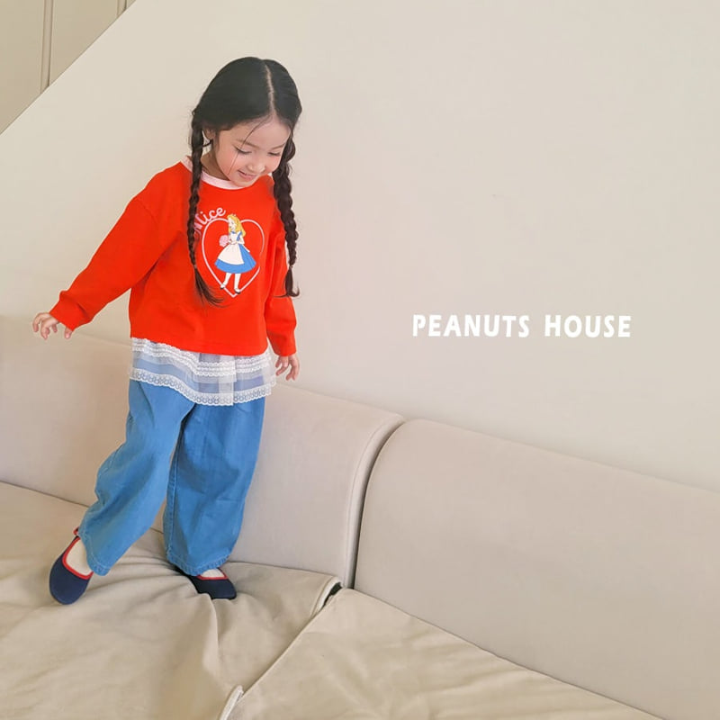 Peanuts - Korean Children Fashion - #designkidswear - Pleated Denim Jeans - 4
