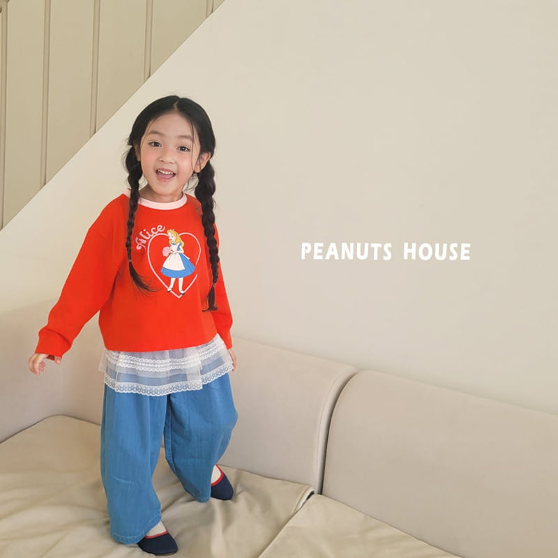 Peanuts - Korean Children Fashion - #fashionkids - Pleated Denim Jeans - 5