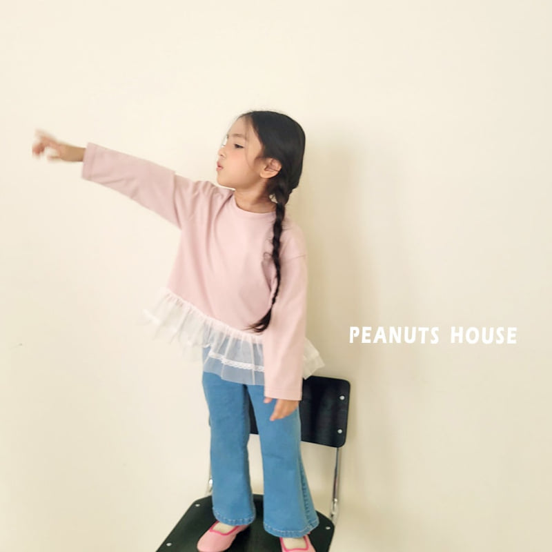 Peanuts - Korean Children Fashion - #kidsshorts - Bootcut Denim Jeans - 8