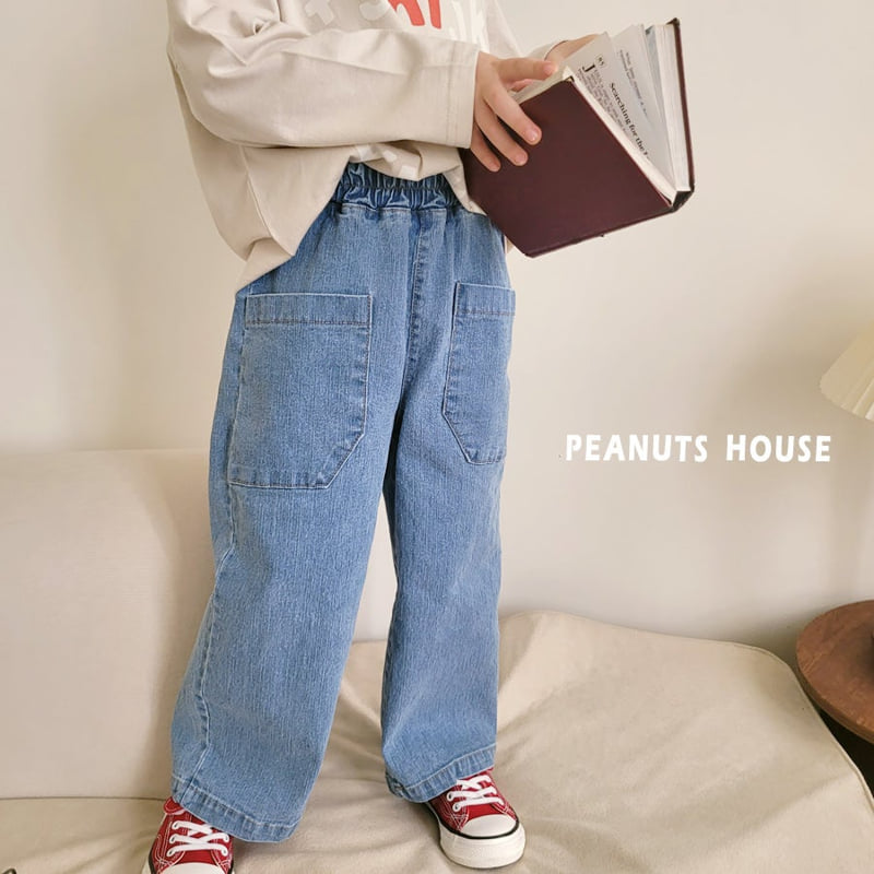 Peanuts - Korean Children Fashion - #kidsshorts - Pocket Denim Jeans - 3