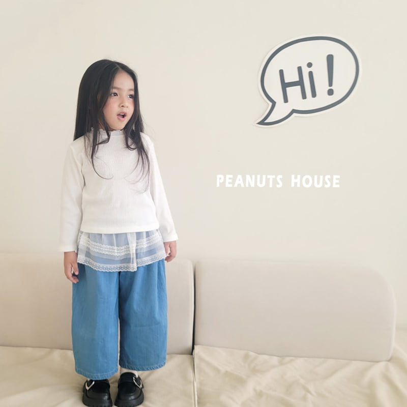 Peanuts - Korean Children Fashion - #kidzfashiontrend - Pleated Denim Jeans - 8