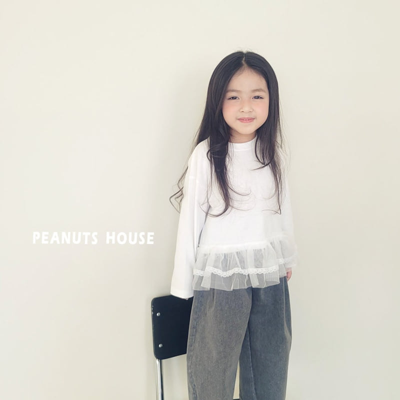 Peanuts - Korean Children Fashion - #magicofchildhood - Lace Tee - 7