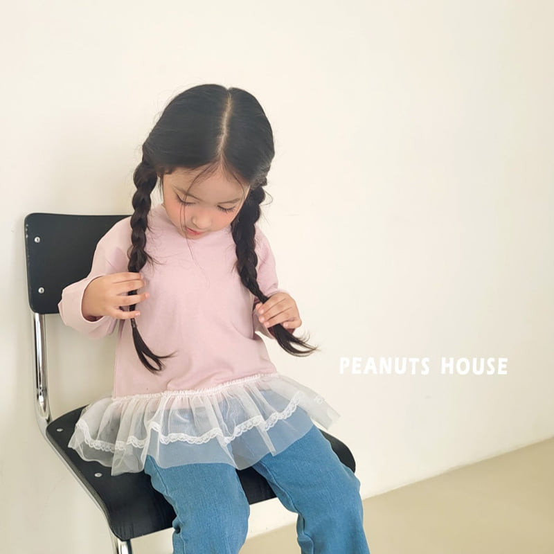 Peanuts - Korean Children Fashion - #minifashionista - Lace Tee - 8