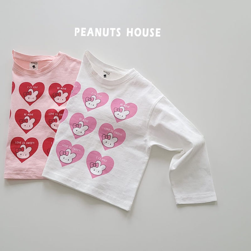 Peanuts - Korean Children Fashion - #prettylittlegirls - Heart Tee - 2
