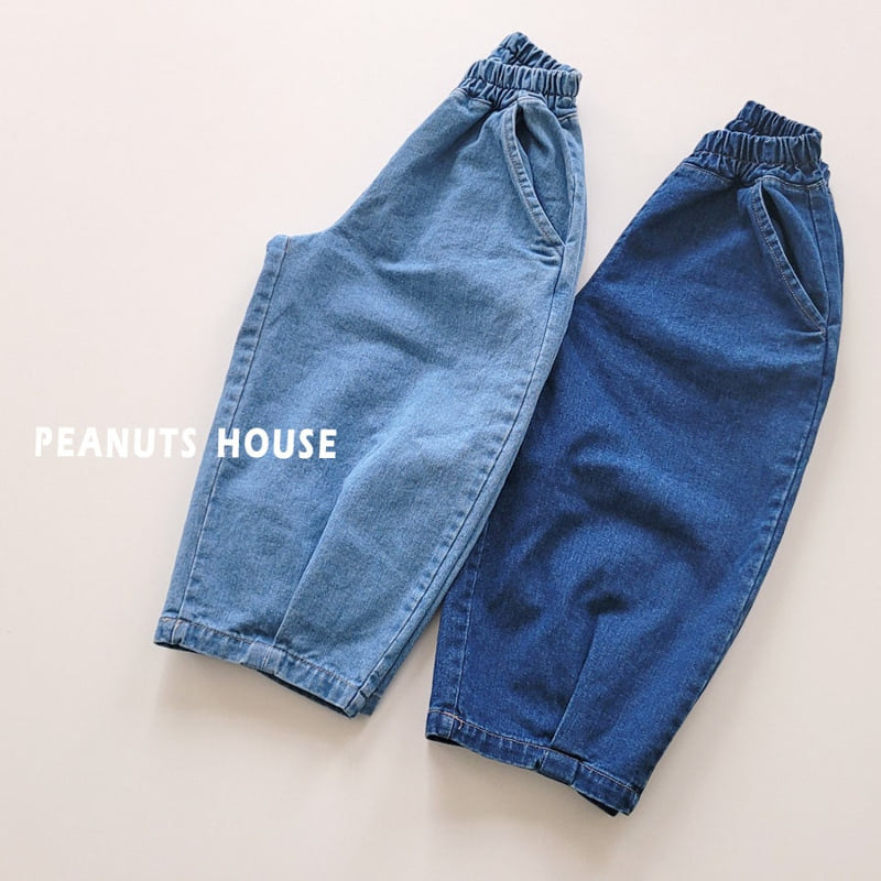 Peanuts - Korean Children Fashion - #toddlerclothing - Wrinkle Denim Jeans - 2