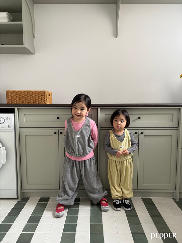 Pepper - Korean Children Fashion - #Kfashion4kids - Terry Vest - 12