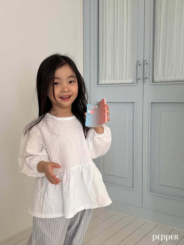 Pepper - Korean Children Fashion - #Kfashion4kids - Candy Puff Blouse - 10