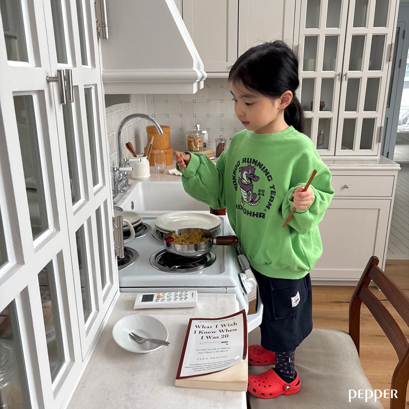 Pepper - Korean Children Fashion - #childofig - Alligator Sweatshirt - 7