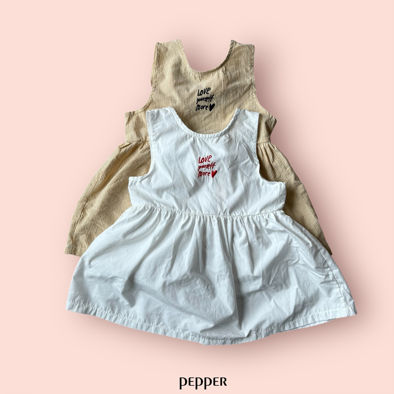 Pepper - Korean Children Fashion - #childofig - Coco Embroidered One-piece