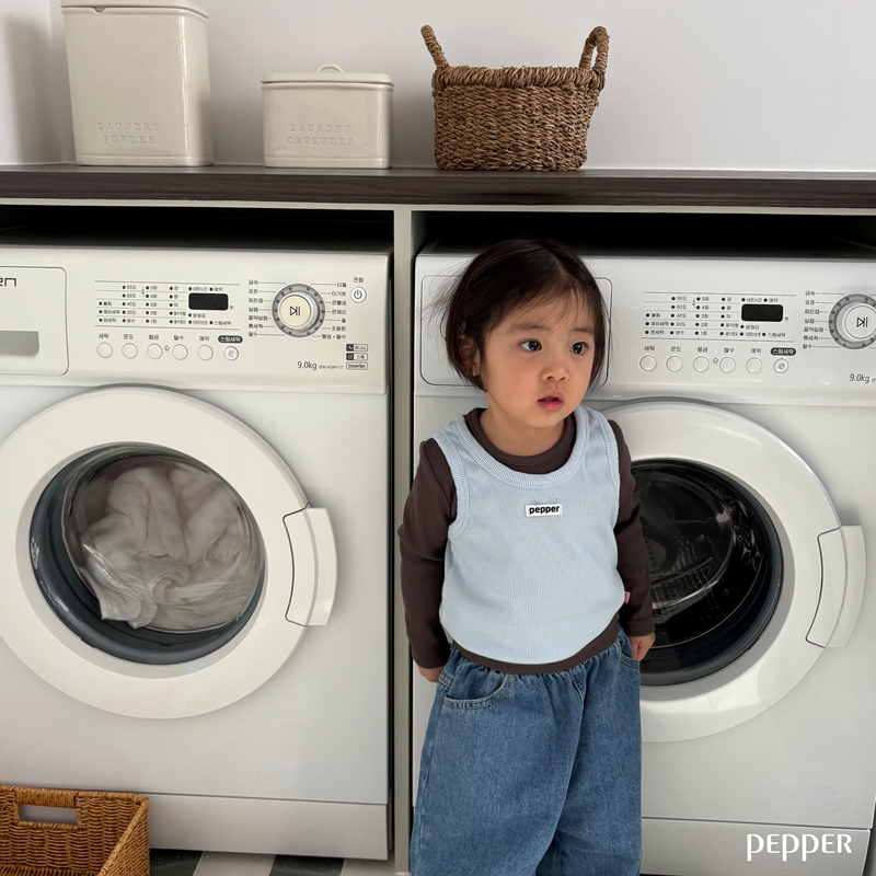 Pepper - Korean Children Fashion - #childofig - Spring Spring Sleeveless Top - 8