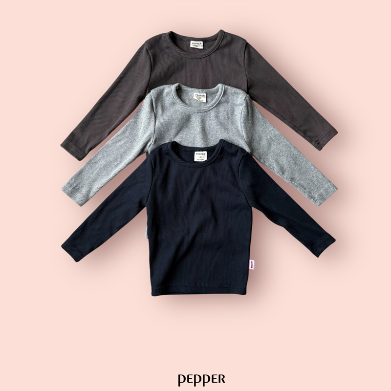Pepper - Korean Children Fashion - #childrensboutique - Basic Rib Tee