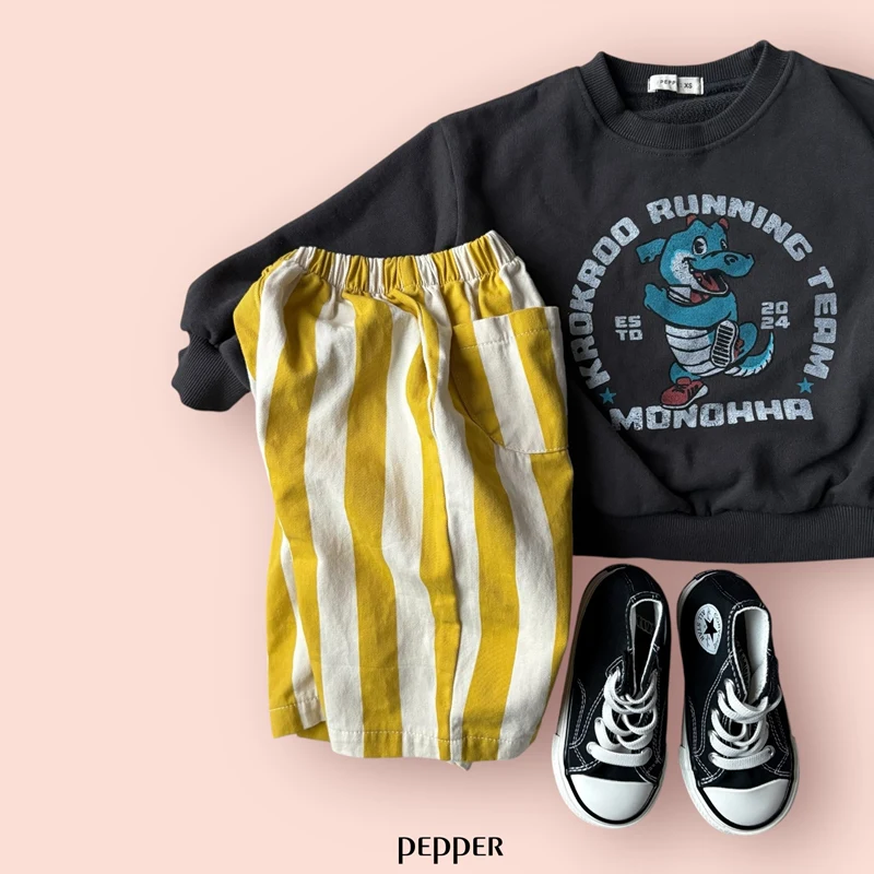 Pepper - Korean Children Fashion - #designkidswear - Alligator Sweatshirt - 9