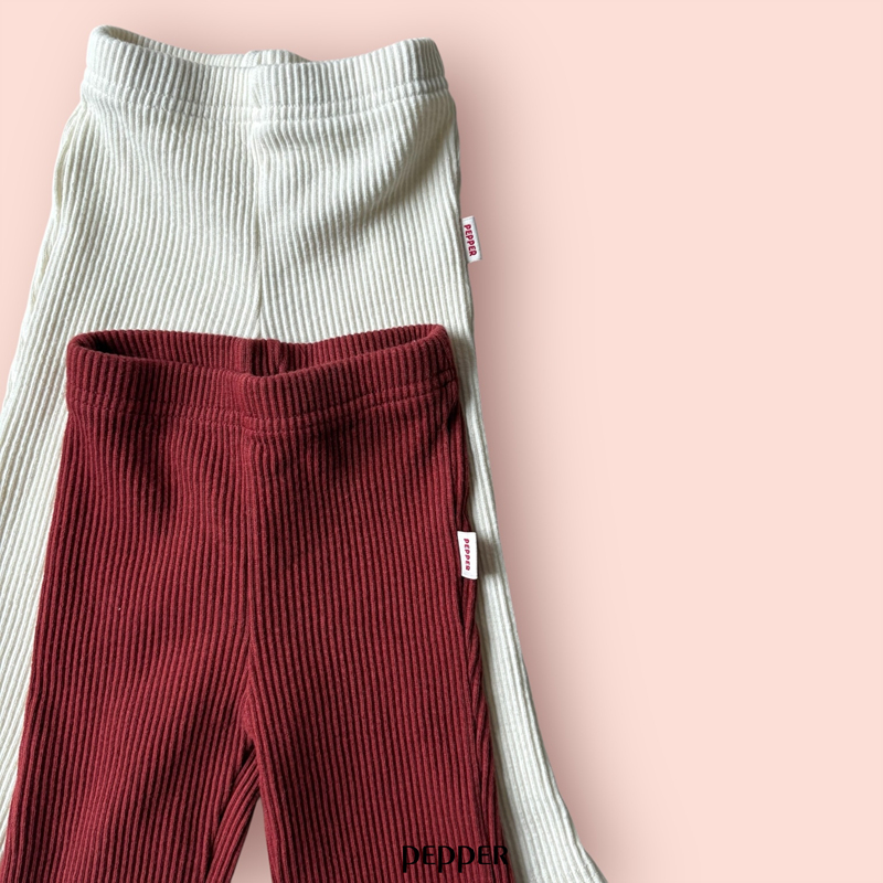 Pepper - Korean Children Fashion - #discoveringself - Vanilla Bootcut Pants