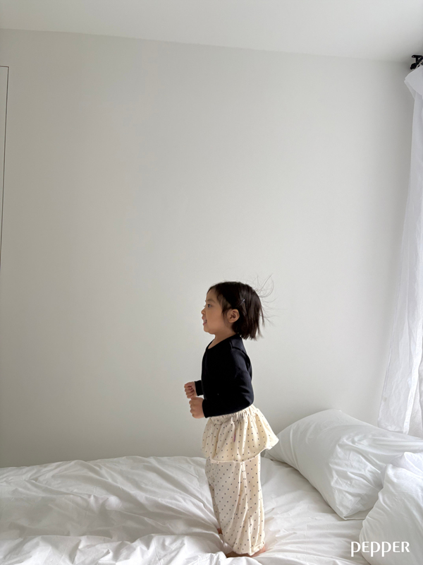 Pepper - Korean Children Fashion - #discoveringself - Dot Cancan Jogger Pants - 6