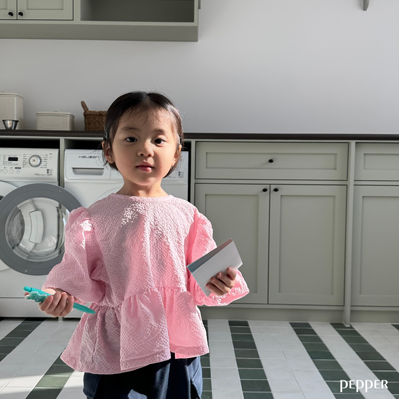 Pepper - Korean Children Fashion - #fashionkids - Candy Puff Blouse - 6