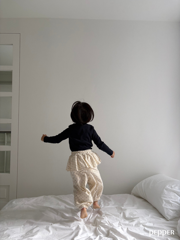 Pepper - Korean Children Fashion - #fashionkids - Dot Cancan Jogger Pants - 7