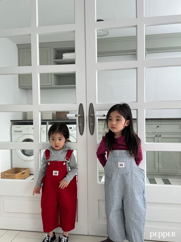 Pepper - Korean Children Fashion - #fashionkids - Cherry Overall Pants - 3