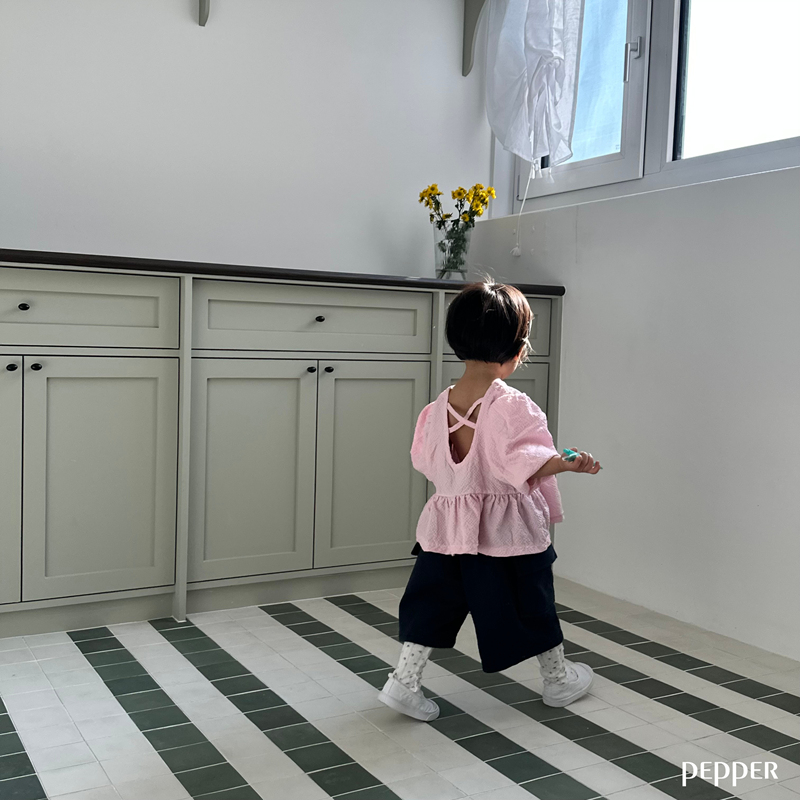 Pepper - Korean Children Fashion - #kidsshorts - Candy Puff Blouse - 7