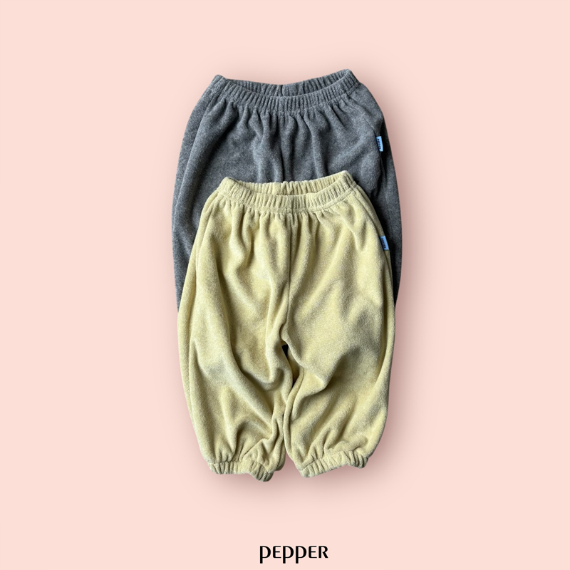 Pepper - Korean Children Fashion - #kidsstore - Terry Jogger Pants