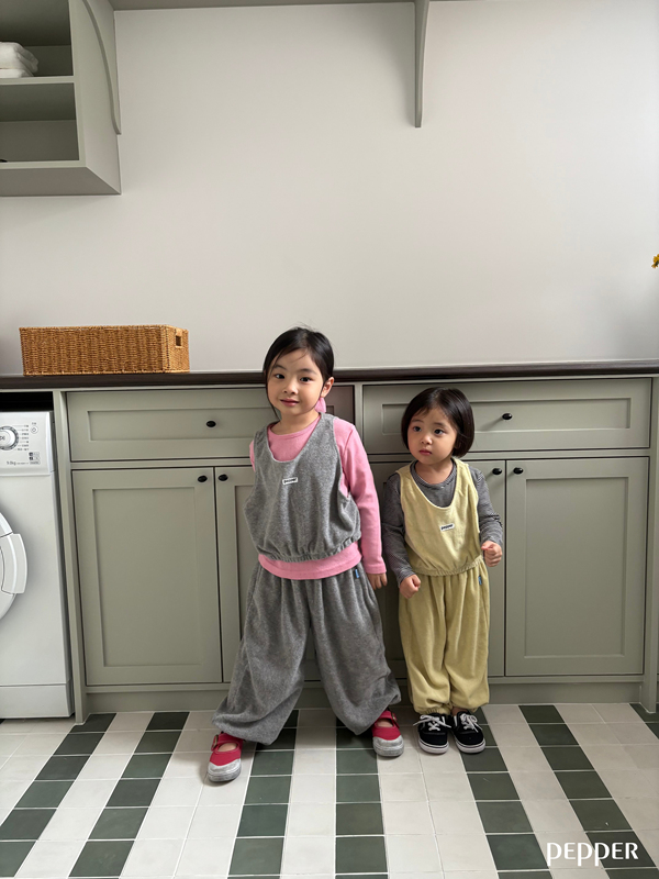 Pepper - Korean Children Fashion - #kidsstore - Terry Vest - 10