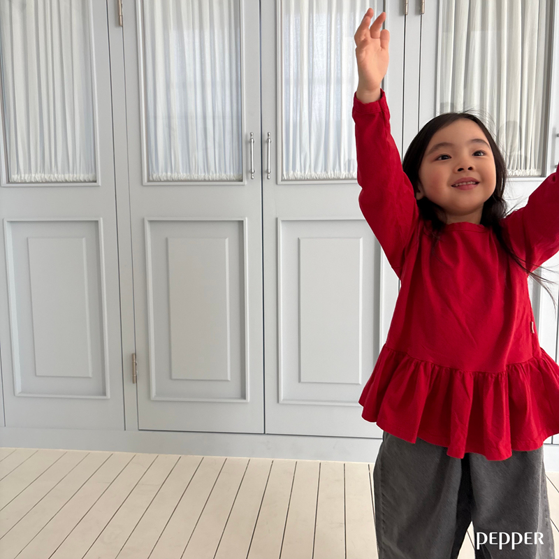 Pepper - Korean Children Fashion - #kidsstore - Cherry Cancan Tee - 5