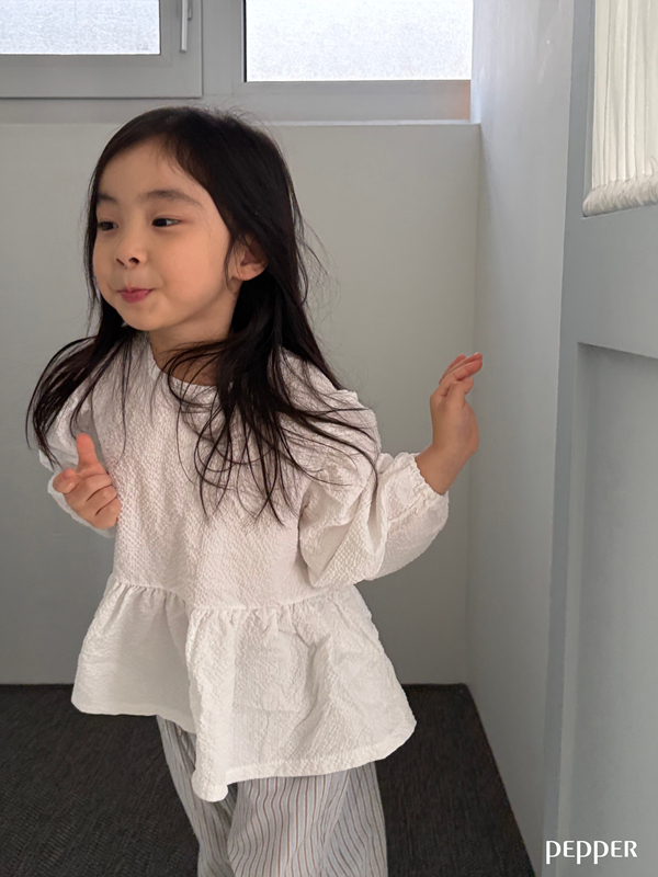Pepper - Korean Children Fashion - #kidzfashiontrend - Candy Puff Blouse - 9