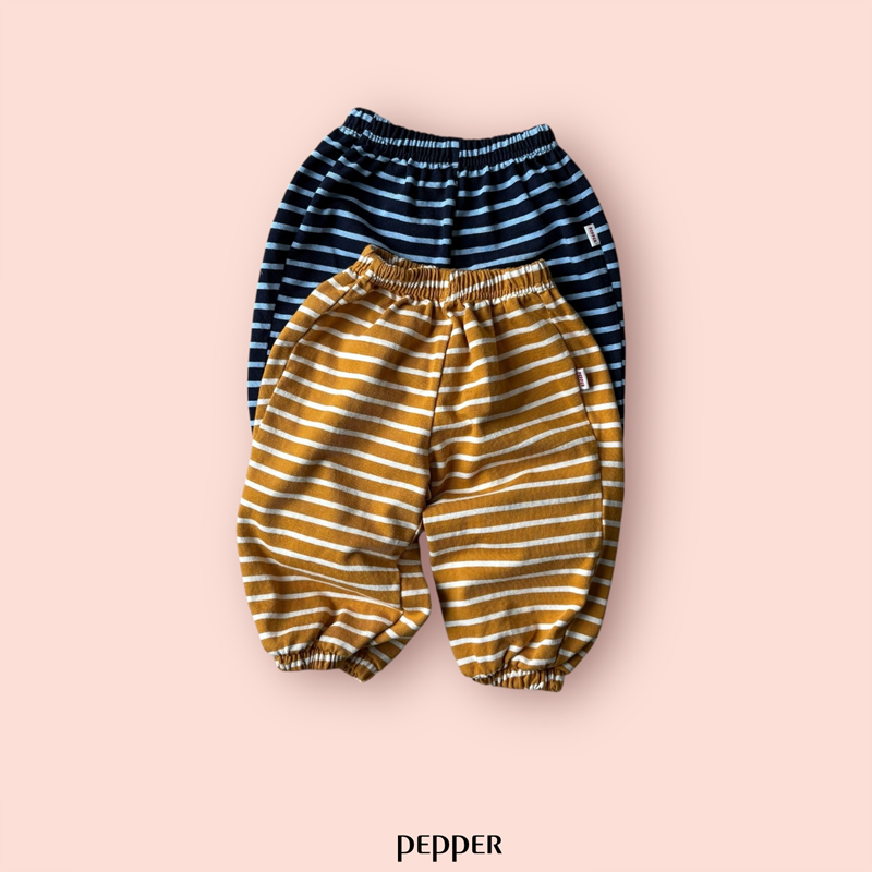 Pepper - Korean Children Fashion - #kidzfashiontrend - Yoyo Stripe Jogger Pants