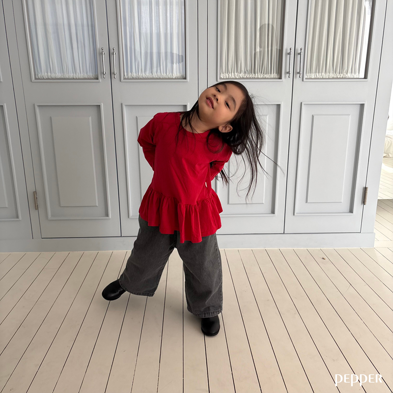 Pepper - Korean Children Fashion - #littlefashionista - Cherry Cancan Tee - 8