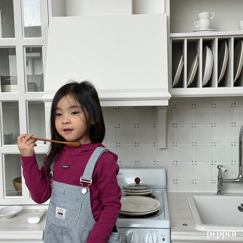 Pepper - Korean Children Fashion - #littlefashionista - Cherry Overall Pants - 8
